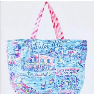 Lily Pulitzer Watch Hill Rhode Island Beach Tote